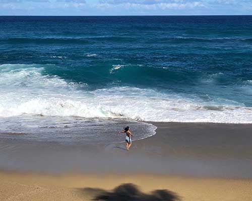 Mariela Dorado by the sea